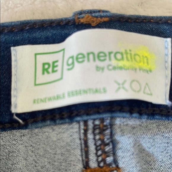 Blue Flare Wide Leg Jeans with Classic Indigo Wash re - Picture 6 of 11